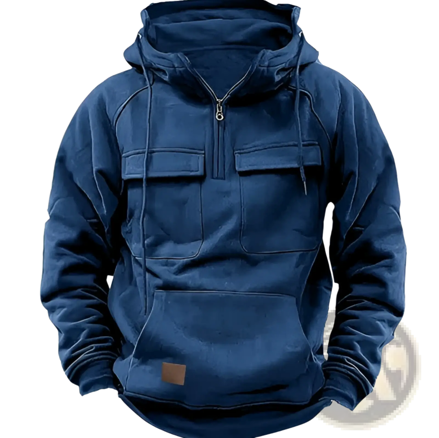 Men's Multi Pocket Half Zip Fashion Hoodie