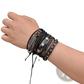 Men's Multilayer Leather Bracelet with Star Charms