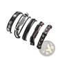 Men's Multilayer Leather Bracelet with Star Charms