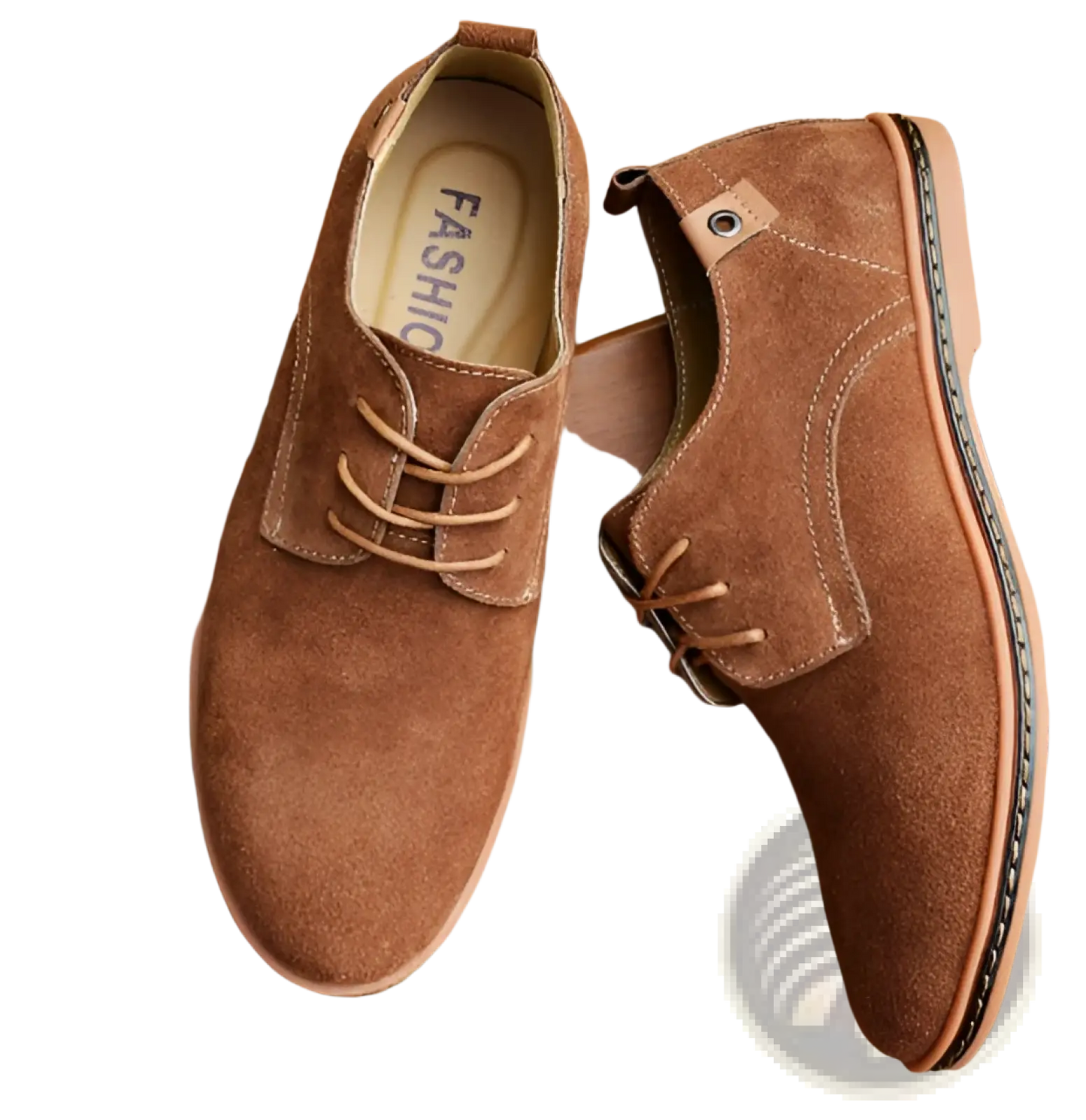 Men's Nubuck Leather Casual Suede Lace Up Shoes