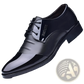 Men's Oxford Leather Shoes British Style Pointed Toe