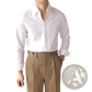 Men's One-piece Collar Satin Long Sleeve Business Shirt