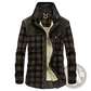 Men's Plaid Fleece Lined Corduroy Winter Jacket
