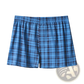 Men's Plus Size Cotton Striped and Plaid Boxer Shorts