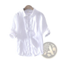 Men's Premium 100% Linen Long Sleeve Casual Shirt