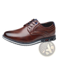 Men's Premium Pu Leather Lace Up Casual Dress Shoes