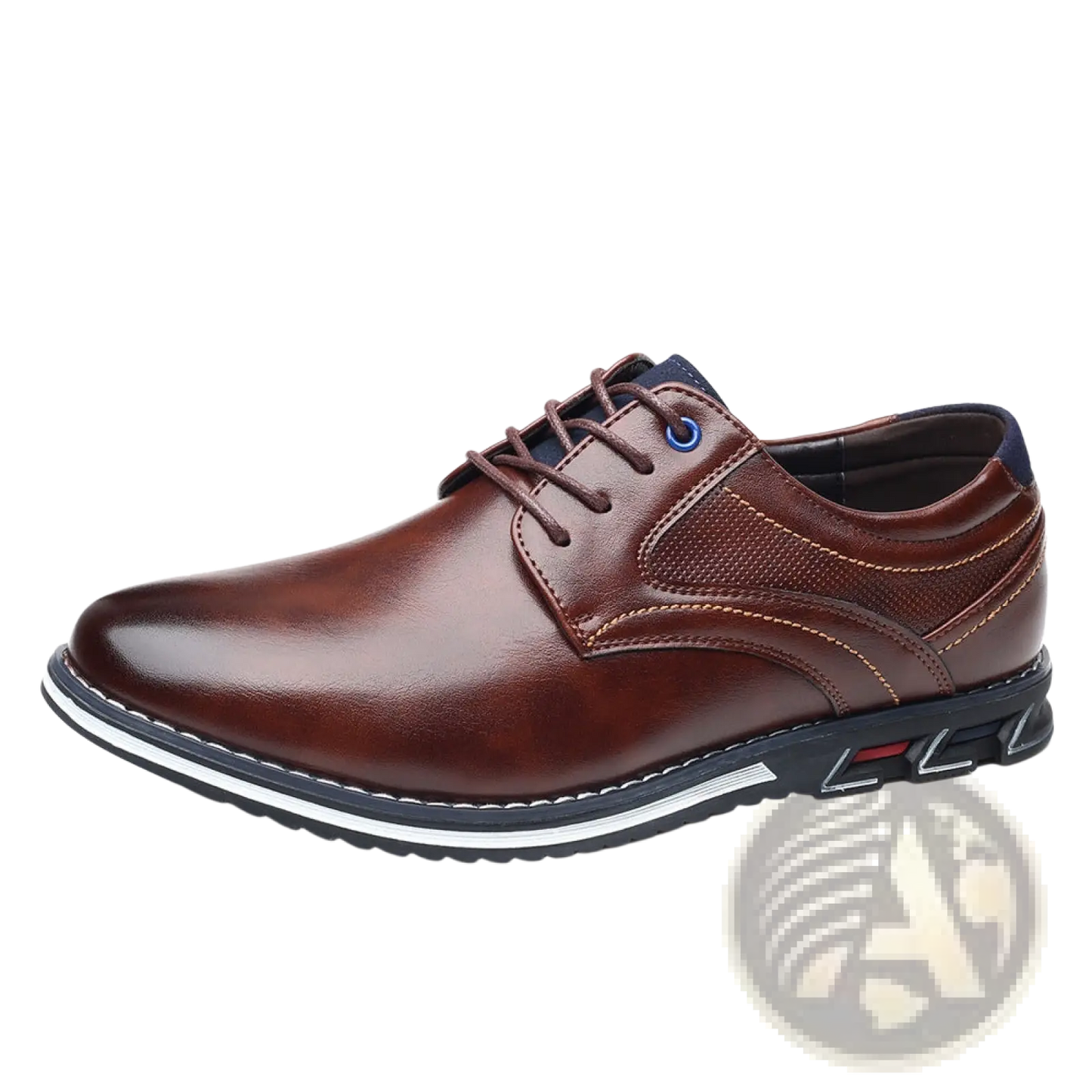 Men's Premium Pu Leather Lace Up Casual Dress Shoes