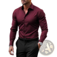Men's Premium Slim Fit Long Sleeve Button Down Dress Shirt