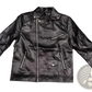 Men's Pu Leather Punk Stand Collar Biker Jacket