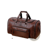 Men's Pu Leather Travel Duffel Bag 20-35l Capacity
