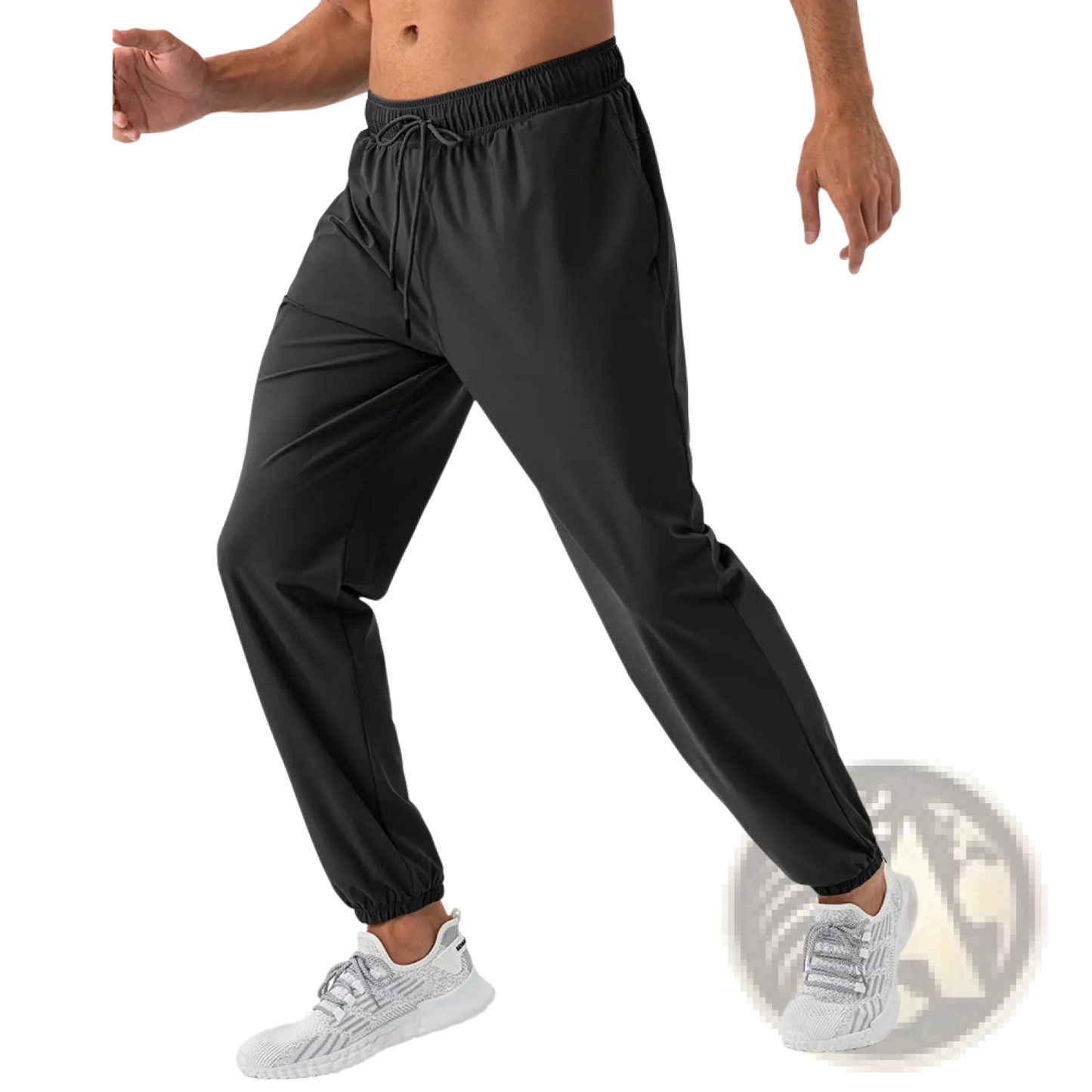 Men's Quick Dry Nylon Loose Fit Athletic Track Pants