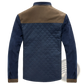 Men's Quilted Corduroy Color Block Casual Jacket