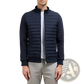 Men's Quilted Lightweight Bomber Jacket with Stand Collar