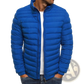 Men's Quilted Puffer Jacket with Stand Collar