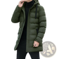 Men's Quilted Windproof Hooded Puffer Jacket