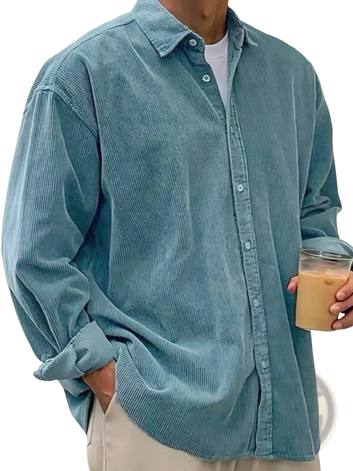 Men's Relaxed Fit Corduroy Shirt Jacket