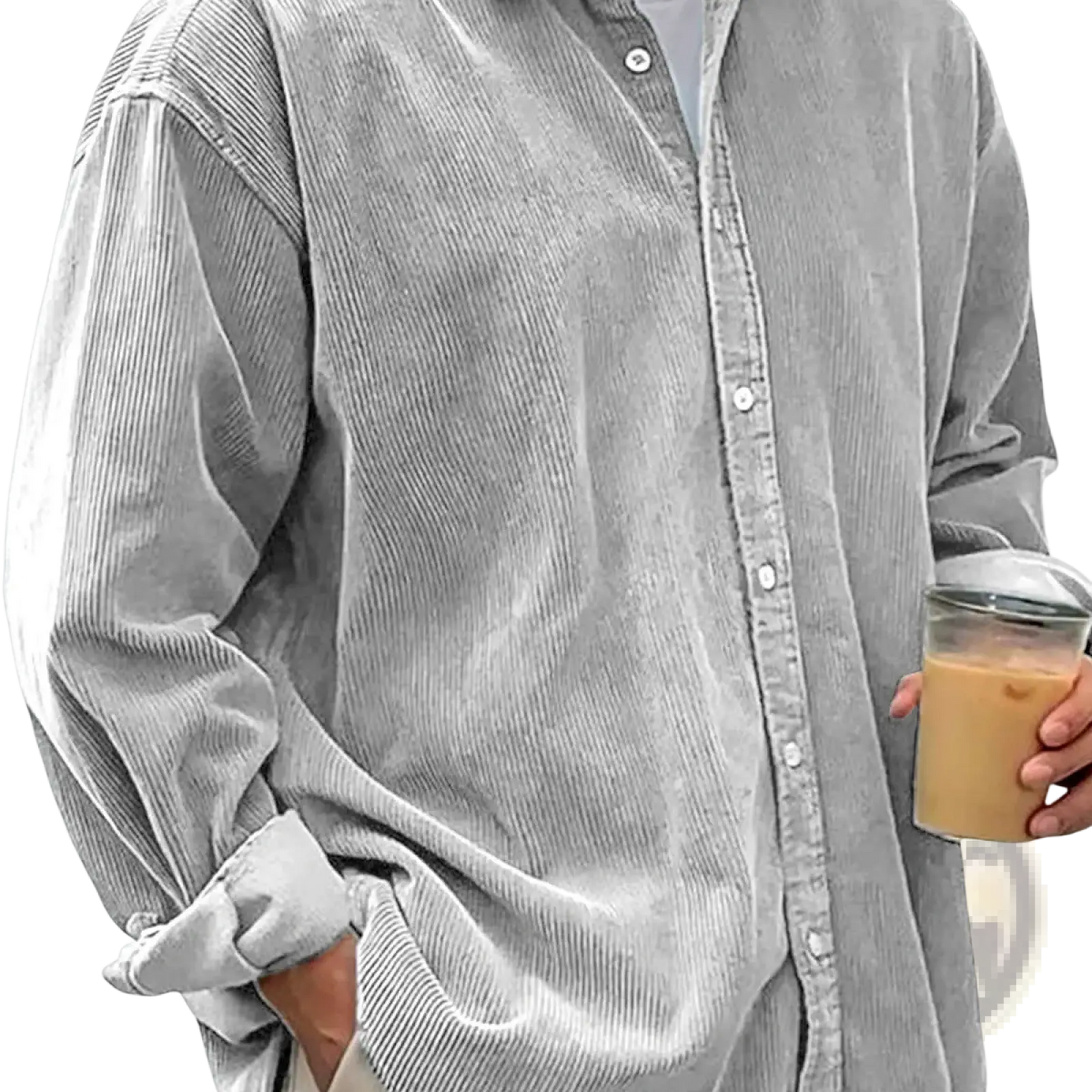 Men's Relaxed Fit Corduroy Shirt Jacket