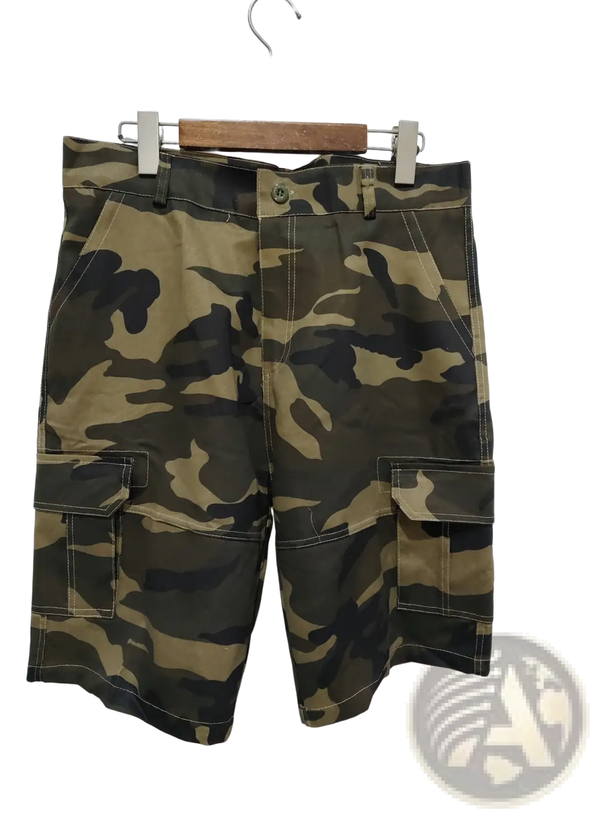 Men's Relaxed Fit Cotton Camouflage Cargo Shorts