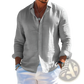 Men's Relaxed Fit Linen Button Down Shirt