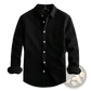 Men's Relaxed Fit Long Sleeve Cotton Linen Shirt