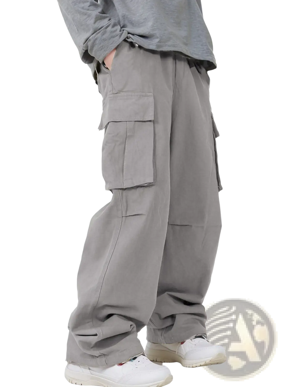Men's Relaxed Straight Leg Cargo Track Pants