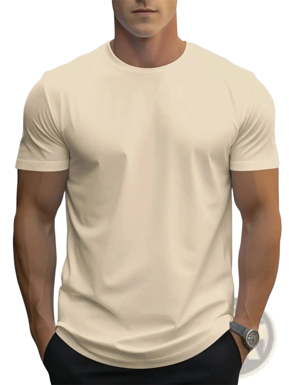 Men's Retro Linen Blend Loose Fit Short Sleeve t Shirt