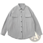 Men's Retro Loose Fit Corduroy Utility Shirt Jacket