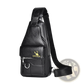 Men's Retro Waterproof Faux Leather Crossbody Chest Bag