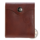 Men's Rfid Blocking Brown Pu Leather Bifold Wallet with Snap