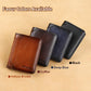 Men's Rfid Leather Wallet with Zip Coin Pocket