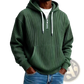 Men's Ribbed Corduroy Half Zip Pullover Hoodie