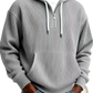 Men's Ribbed Corduroy Half Zip Pullover Hoodie