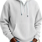 Men's Ribbed Corduroy Half Zip Pullover Hoodie