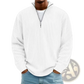 Men's Ribbed Knit Half Zip Corduroy Polo Sweatshirt