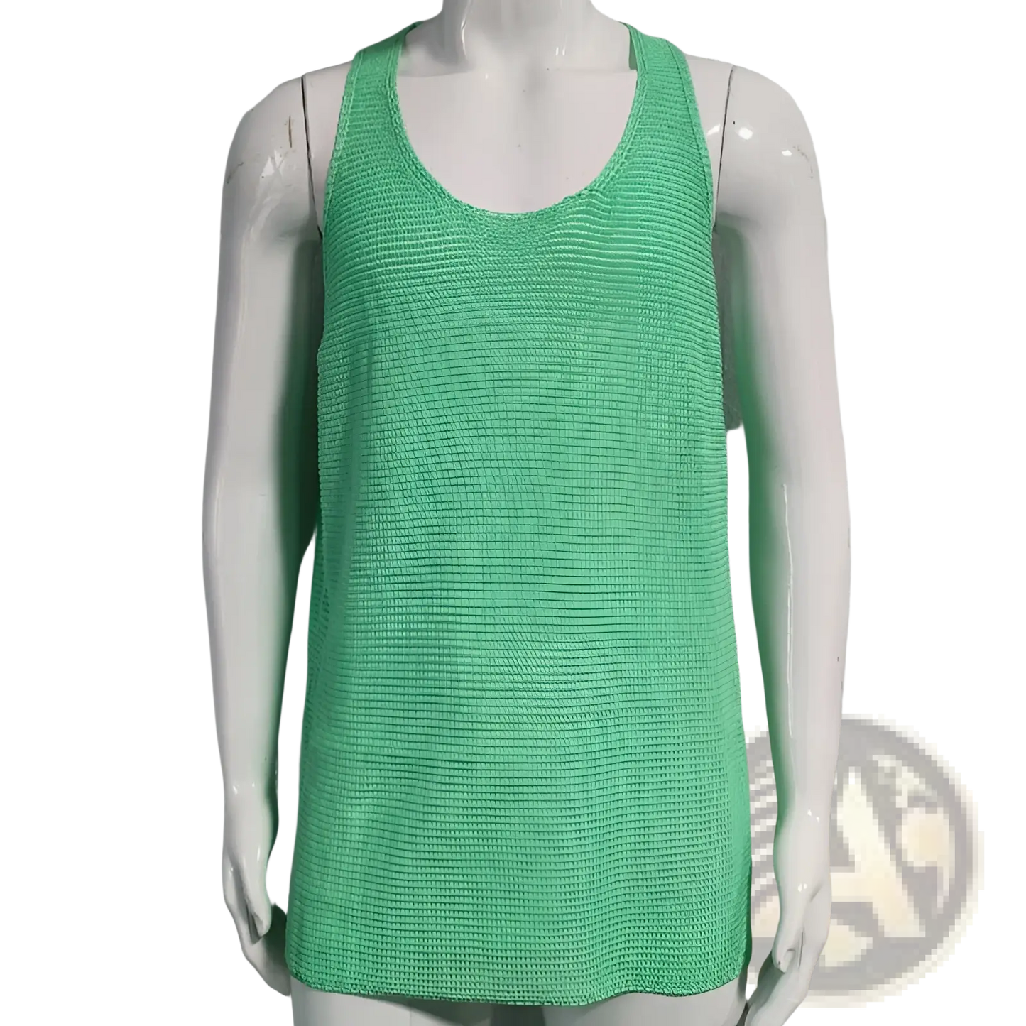 Men's Ribbed Knit Scoop Neck Sleeveless Vest