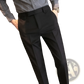 Men's Slim Fit British Style Tailored Straight Leg Trousers