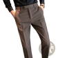 Men's Slim Fit British Style Tailored Straight Leg Trousers