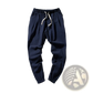 Men's Slim Fit Cotton Linen Tapered Joggers