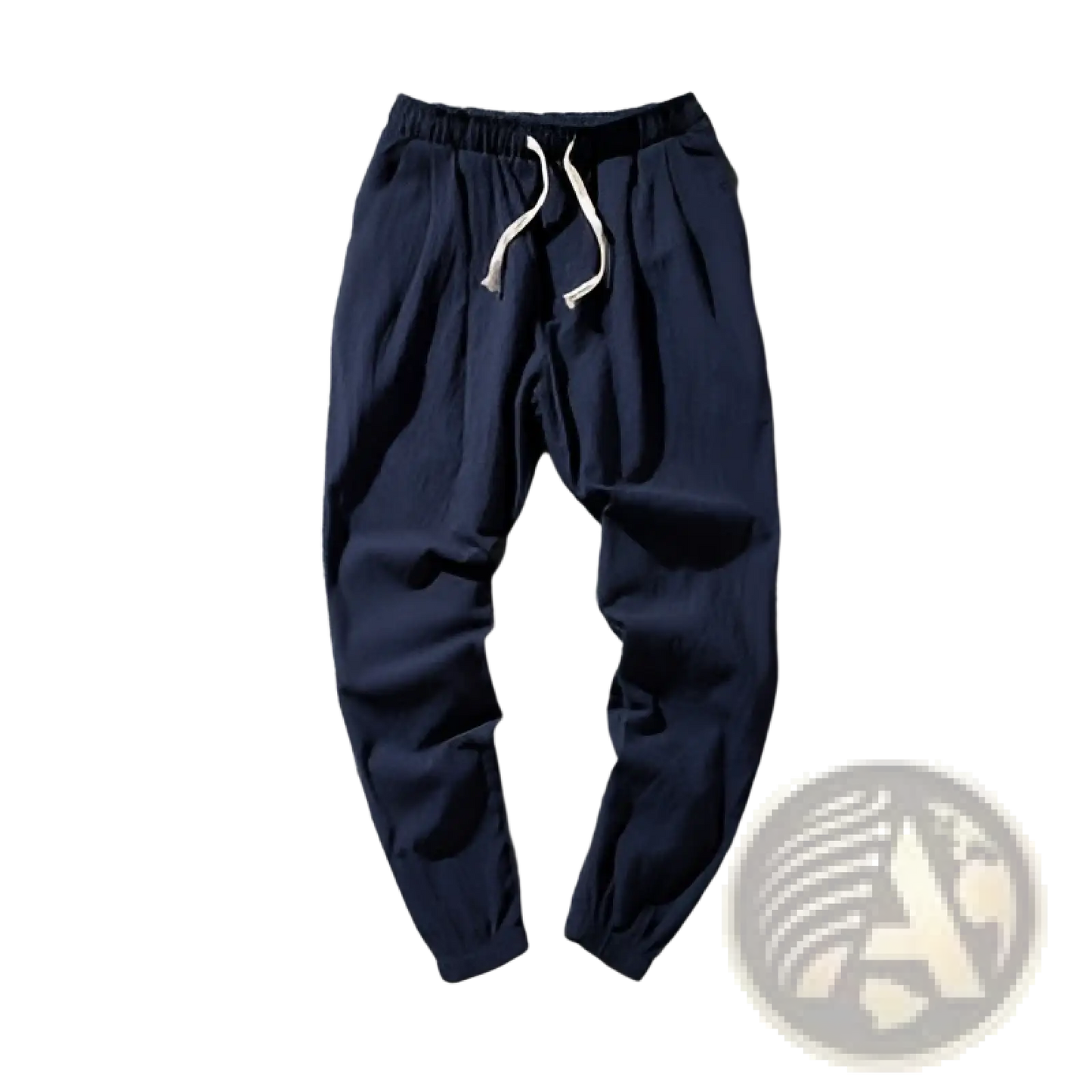 Men's Slim Fit Cotton Linen Tapered Joggers