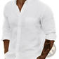 Men's Slim Fit Cotton Long Sleeve Button Down Shirt