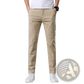 Men's Slim Fit Elastic Cotton Straight Leg Chino Pants