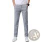 Men's Slim Fit Elastic Cotton Straight Leg Chino Pants