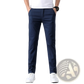 Men's Slim Fit Elastic Cotton Straight Leg Chino Pants