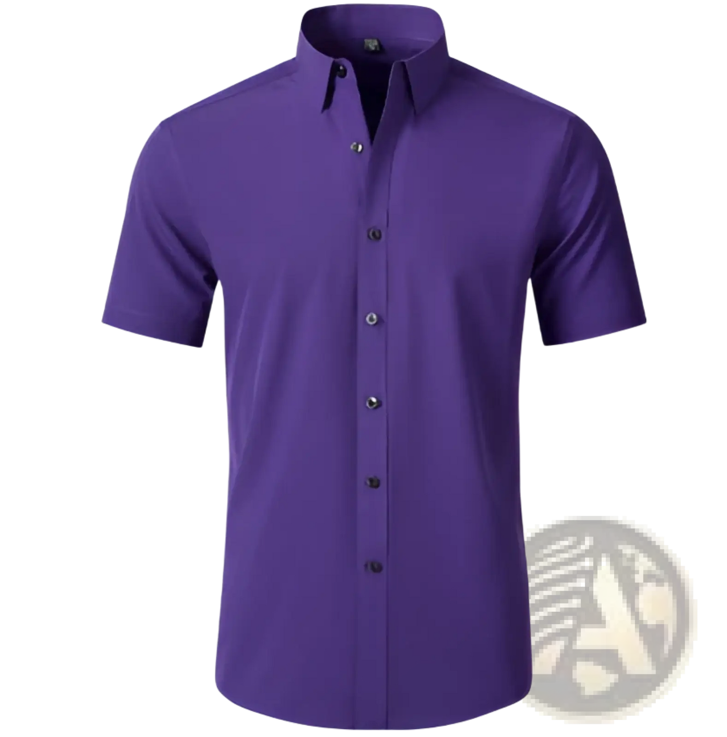 Men's Slim Fit Four Way Stretch Non Iron Short Sleeve Shirt