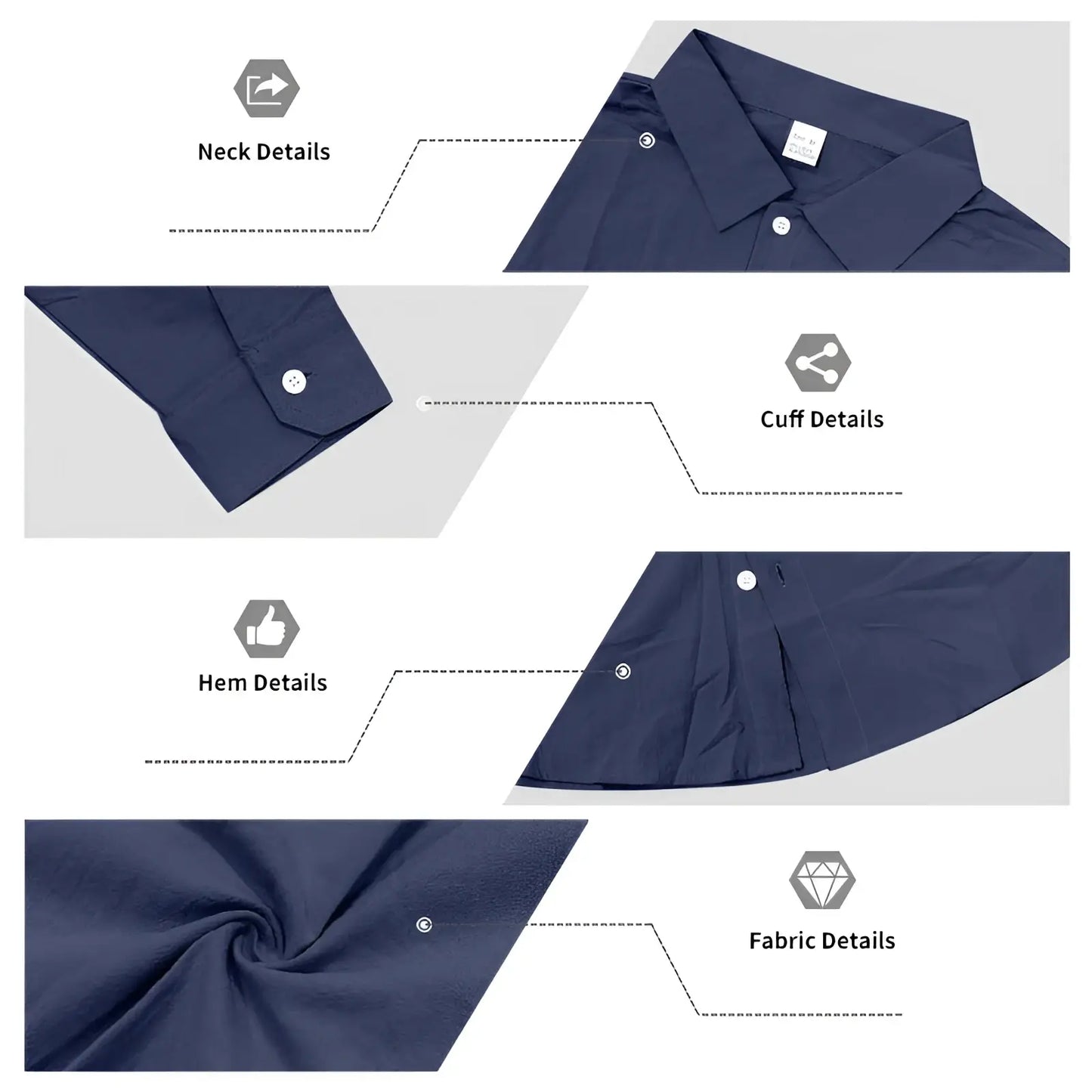 Men's Slim Fit Linen Blend Long Sleeve Casual Shirt