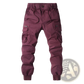 Men's Slim Fit Multi Pocket Cotton Cargo Work Pants