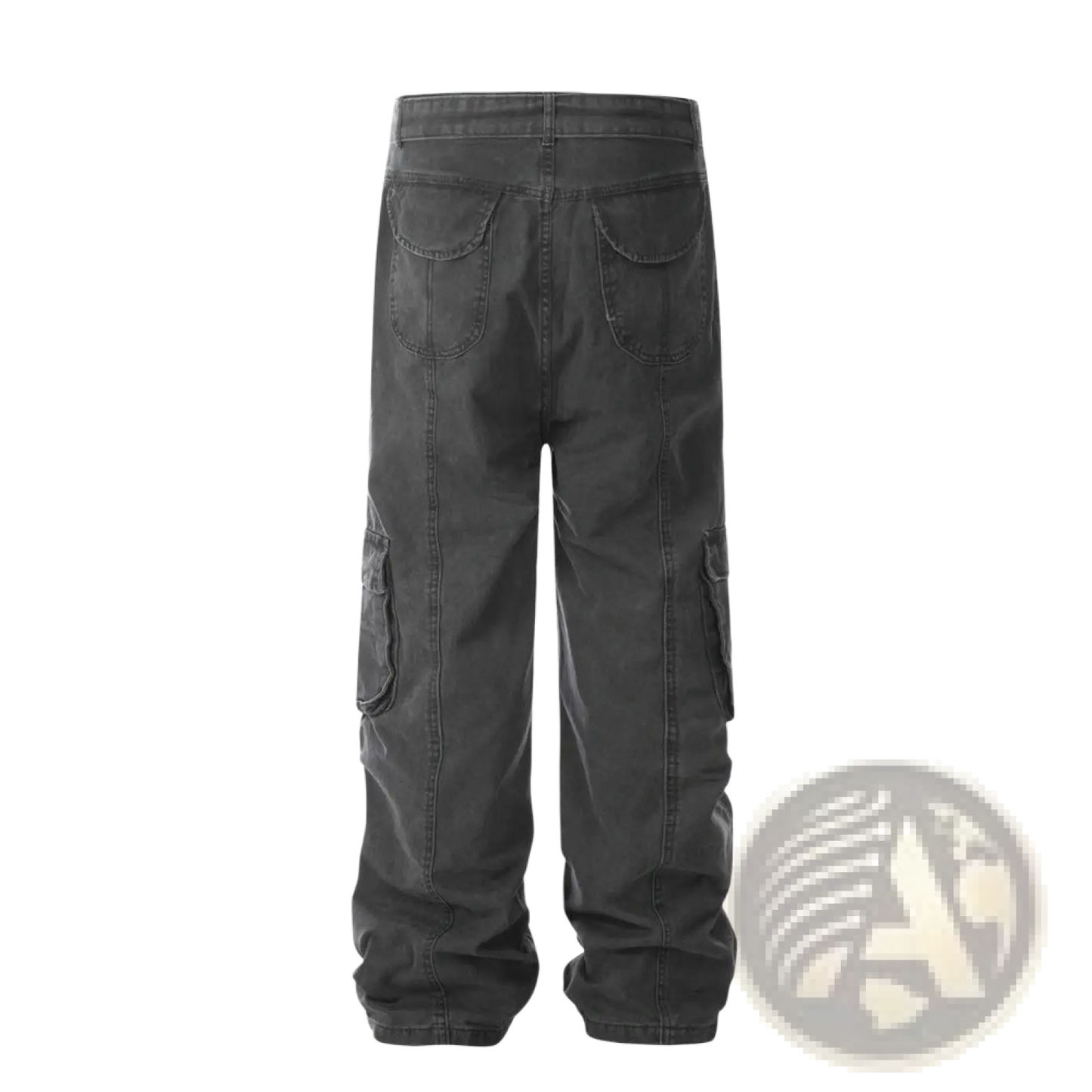Men's Slim Fit Multi Pocket Cotton Denim Cargo Overalls