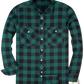 Men's Slim Fit Plaid Flannel Button Up Shirt