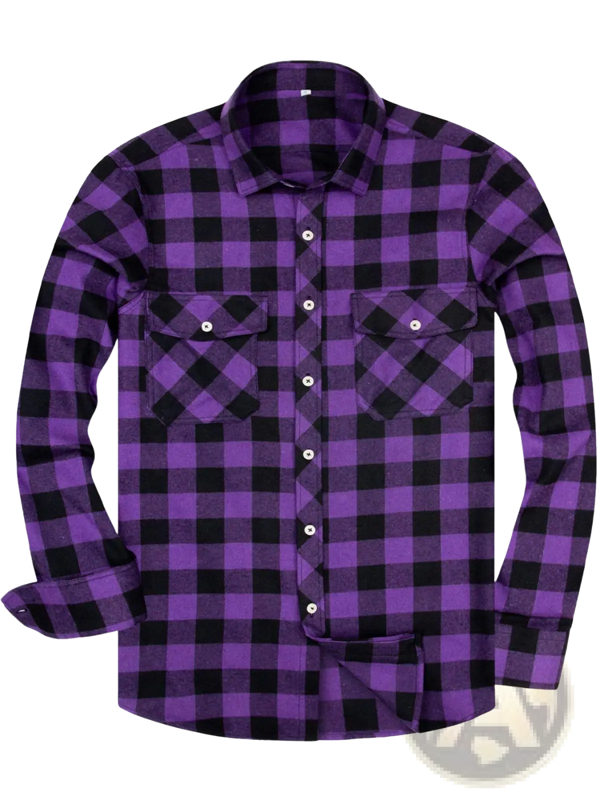 Men's Slim Fit Plaid Flannel Button Up Shirt