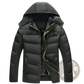 Men's Slim Fit Quilted Winter Jacket with Fleece Lining